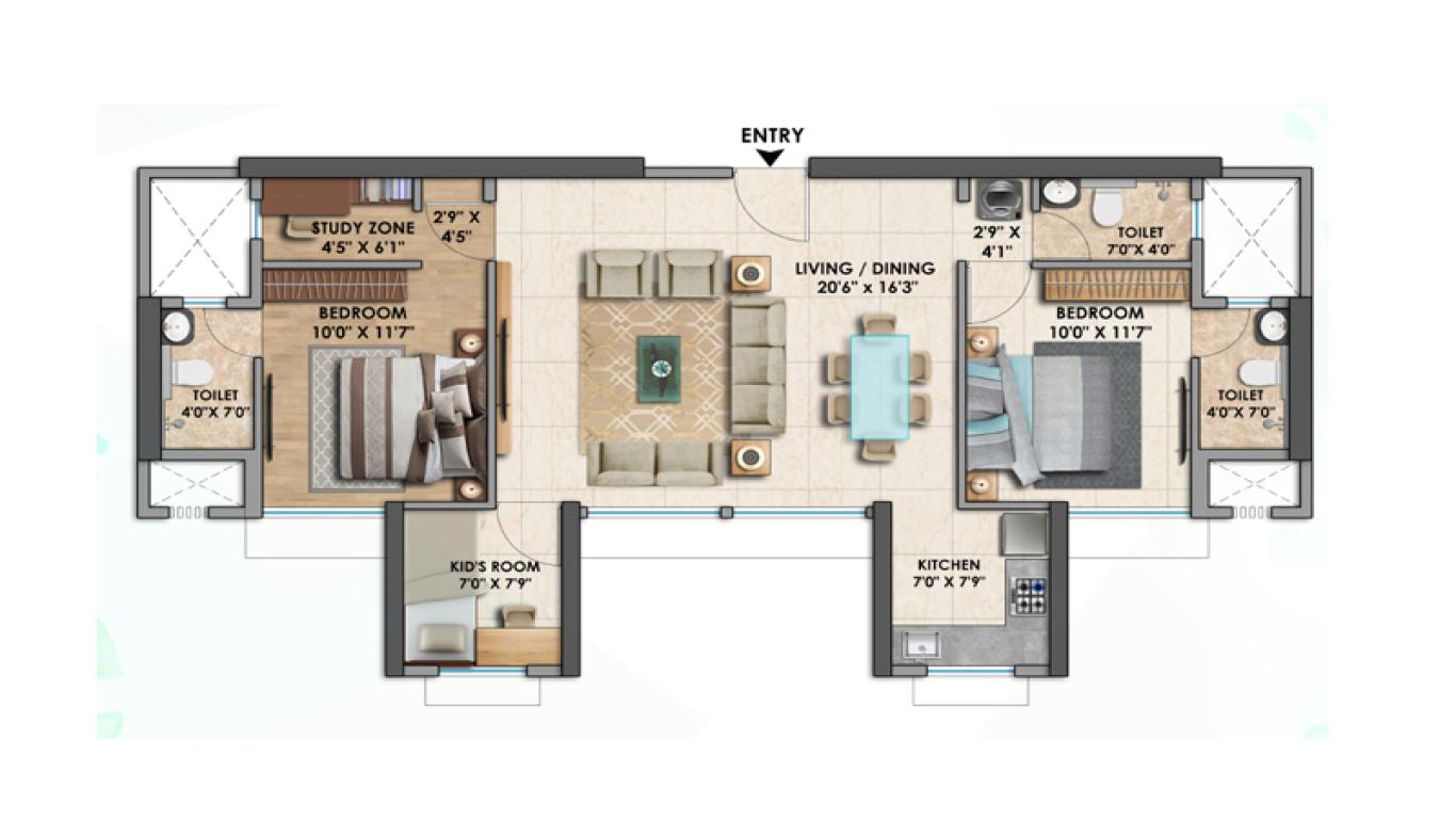 Chandak Malad West-Chandak malad 3-bhk.jpg